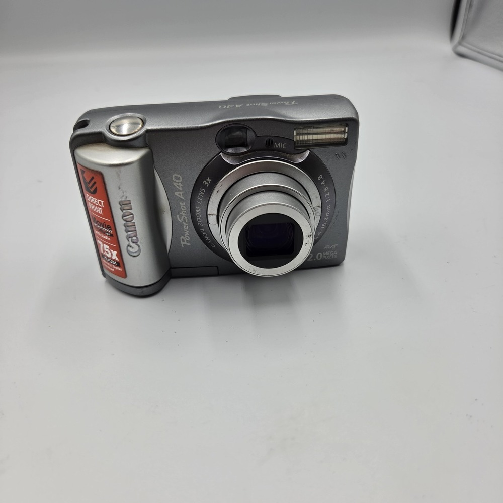 Rare Vintage Canon Powershot A40 2MP Digital Camera Tested Working